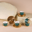 Tea Porcelain Set 12 Pcs From Majlis - Green