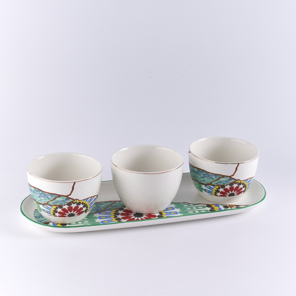Snack tray set of 3 in printed color box