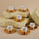 Turkish  Coffee Set 12Pcs From Majlis - White