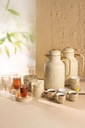 Full Hospitality Serving Set 21 Pcs From Jiwar -  Ivory + Gold 