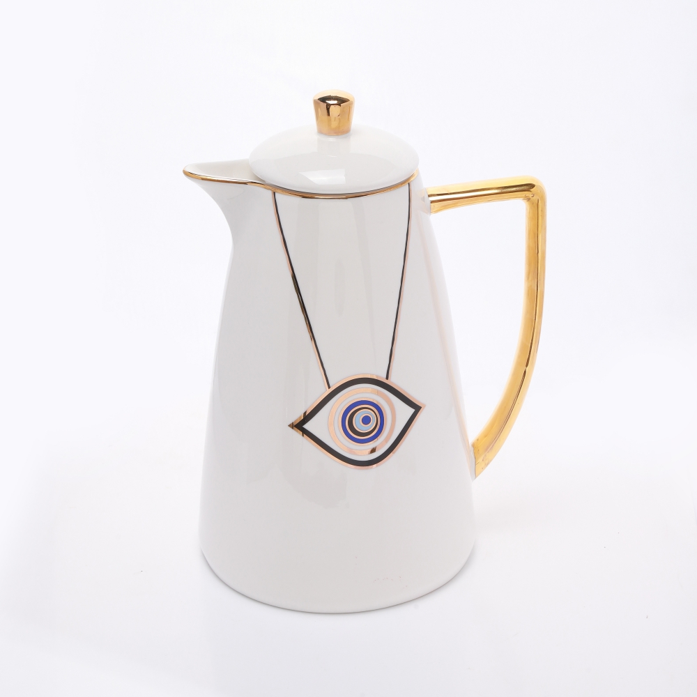 White - Arabic Coffee Pot From Nazar Bochnq